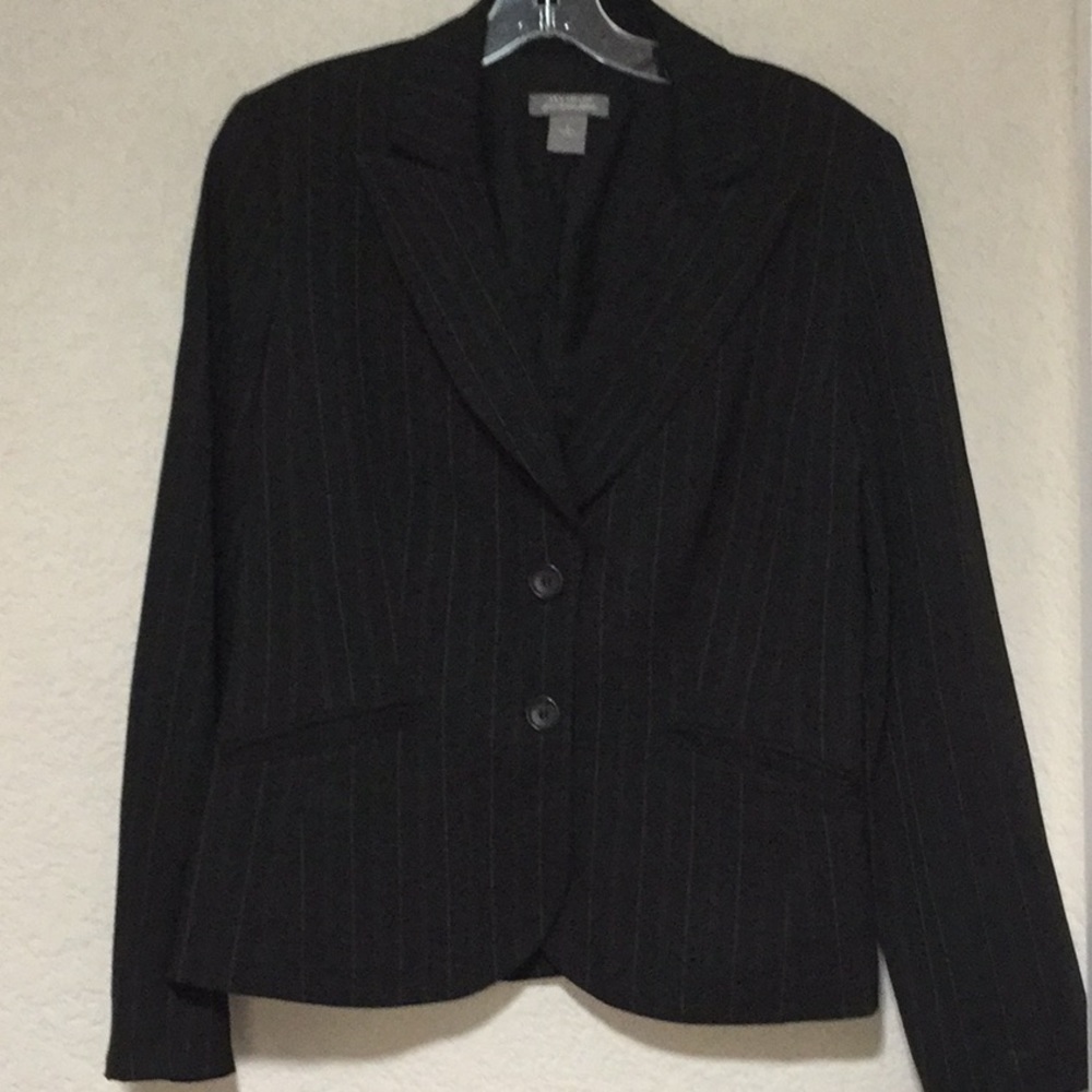 ANN TAYLOR Italian fabric- Black suit coat/blazer